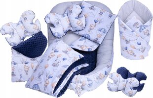 Nukkumissetti Babymamille, 0-12kk, sininen hinta ja tiedot | Vauvan tyynyt ja peitot | hobbyhall.fi