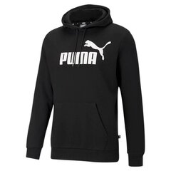 Miesten villapaita Puma Essential Big Logo Hoody M 586686 01, musta hinta ja tiedot | Miesten puserot ja hupparit | hobbyhall.fi