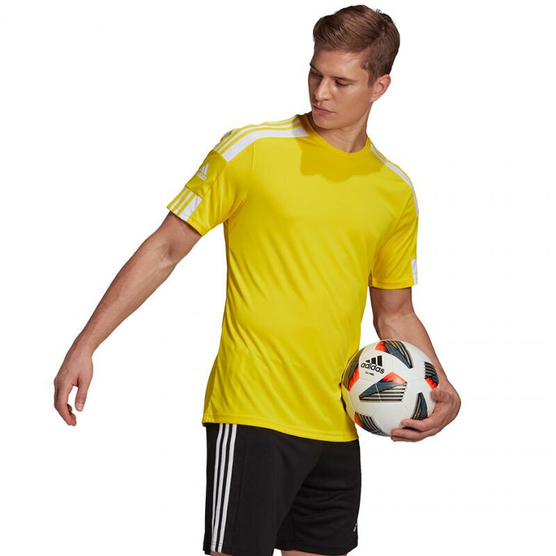 Miesten jalkapallopaita Adidas Squadra 21 GN5728, keltainen hinta ja tiedot | Jalkapallovaatteet ja -varusteet | hobbyhall.fi