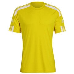 Miesten jalkapallopaita Adidas Squadra 21 GN5728, keltainen hinta ja tiedot | Jalkapallovaatteet ja -varusteet | hobbyhall.fi