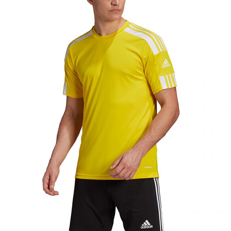 Miesten jalkapallopaita Adidas Squadra 21 GN5728, keltainen hinta ja tiedot | Jalkapallovaatteet ja -varusteet | hobbyhall.fi