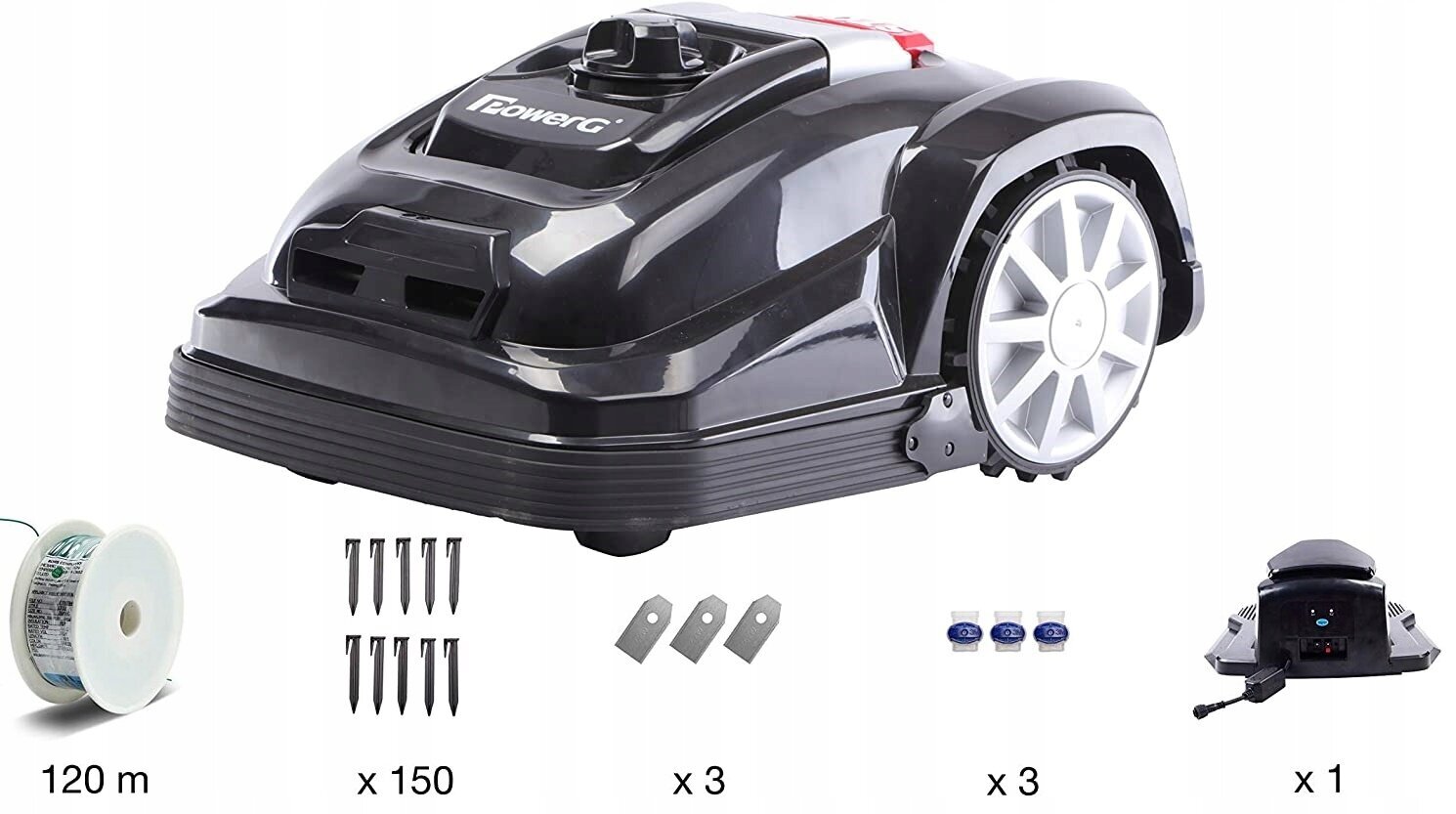 Robottiruohonleikkuri PowerG, 600 m2 hinta ja tiedot | Robottiruohonleikkurit | hobbyhall.fi