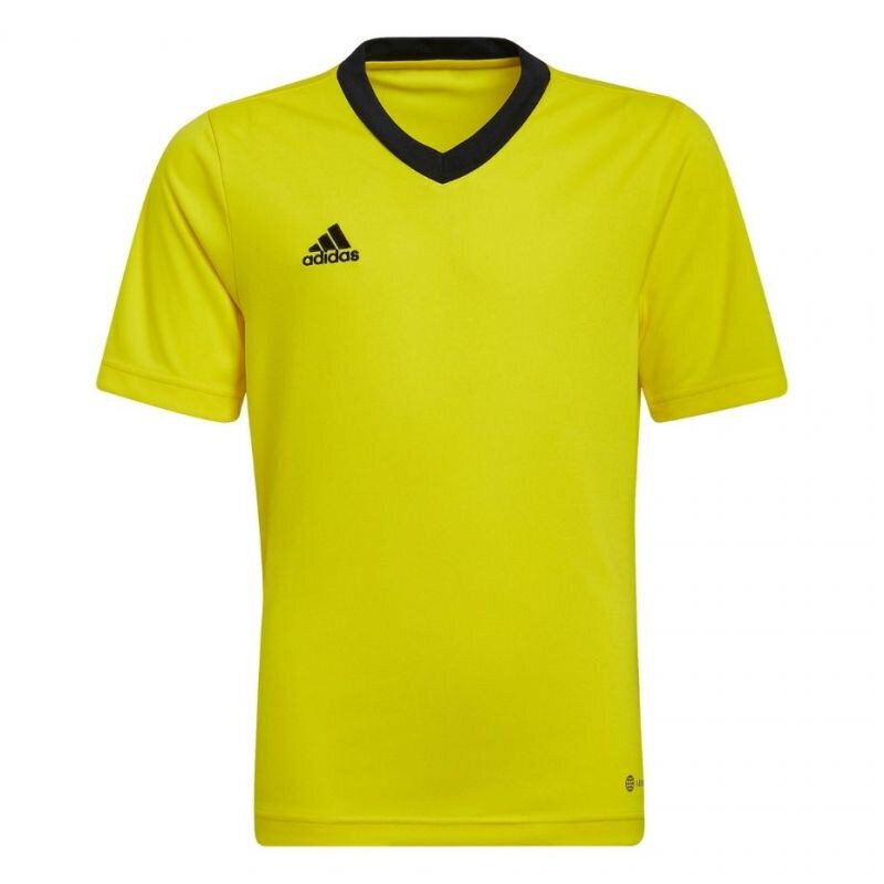 Lasten paita Adidas Entrada 22 Jersey HI2127, keltainen hinta ja tiedot | Jalkapallovaatteet ja -varusteet | hobbyhall.fi