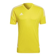 Miesten jalkapallopaita Adidas Condivo 22 HD2267, keltainen hinta ja tiedot | Jalkapallovaatteet ja -varusteet | hobbyhall.fi