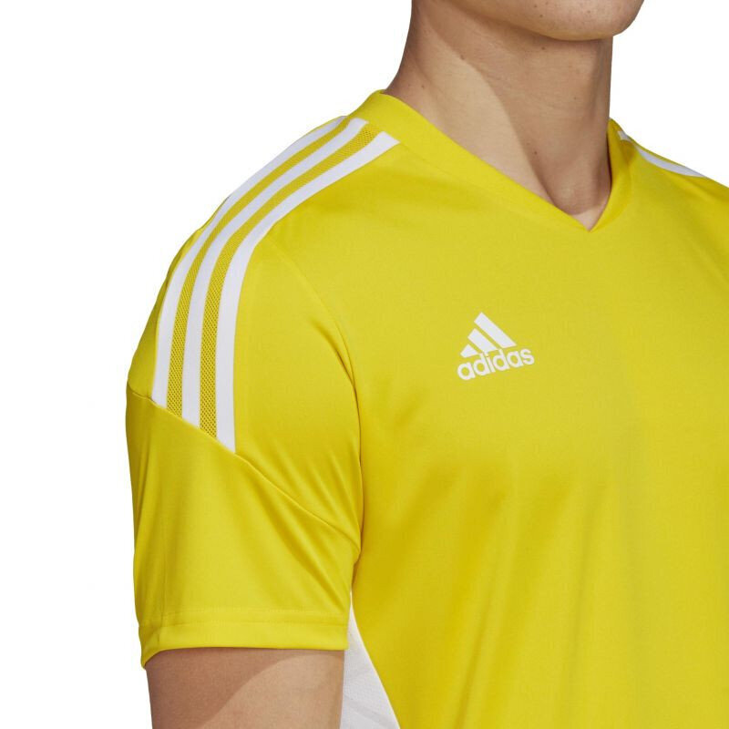 Miesten jalkapallopaita Adidas Condivo 22 HD2267, keltainen hinta ja tiedot | Jalkapallovaatteet ja -varusteet | hobbyhall.fi