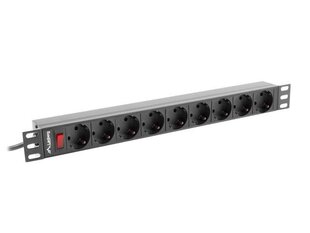 LANBERG RACK VIRTALISTA 19&quot; PDU 1U 9X SHUKO hinta ja tiedot | Koteloiden lisätarvikkeet | hobbyhall.fi