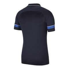 Lasten t-paita Nike Dri-FIT Academy 21 Polo SS CW6106 453, tummansininen hinta ja tiedot | Jalkapallovaatteet ja -varusteet | hobbyhall.fi