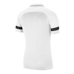 Lasten T-paita Nike Dri-FIT Academy 21 Polo SS Valkoinen CW6106 100 hinta ja tiedot | Jalkapallovaatteet ja -varusteet | hobbyhall.fi