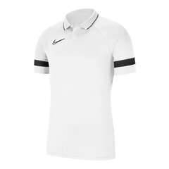 Lasten T-paita Nike Dri-FIT Academy 21 Polo SS Valkoinen CW6106 100 hinta ja tiedot | Jalkapallovaatteet ja -varusteet | hobbyhall.fi