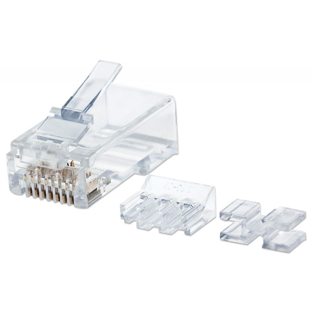 Pistokkeet Intellinet RJ45 Cat6A, 80 kpl hinta ja tiedot | Komponenttien lisätarvikkeet | hobbyhall.fi