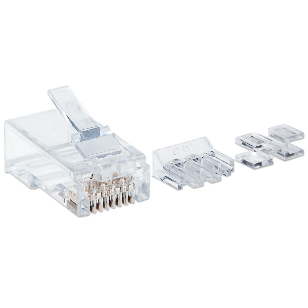 Pistokkeet Intellinet RJ45 Cat6A, 80 kpl hinta ja tiedot | Komponenttien lisätarvikkeet | hobbyhall.fi