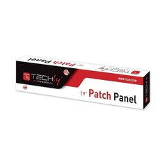 Kytkinpaneeli Techly 1U UTP 16x RJ45 Cat6, musta hinta ja tiedot | Komponenttien lisätarvikkeet | hobbyhall.fi