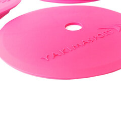 Yakima Sport Flat Field Markers 100581, 10 kpl. vaaleanpunainen hinta ja tiedot | Jalkapallovaatteet ja -varusteet | hobbyhall.fi