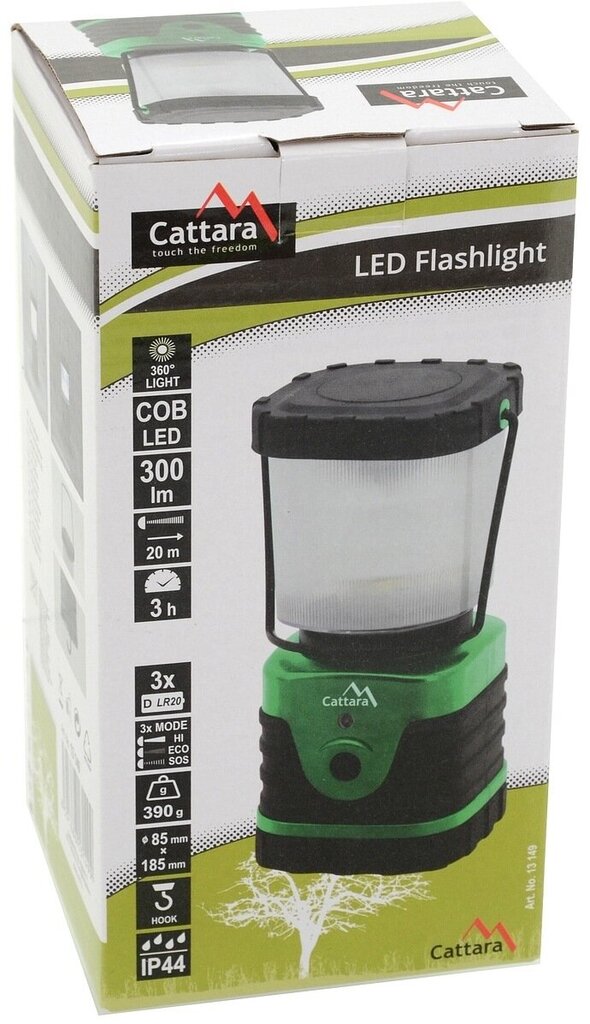 LED-lamppu Cattara Camping, 300 lm hinta ja tiedot | Retkilamput | hobbyhall.fi