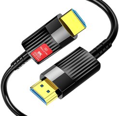 REAGLE HDMI 2.1 Optinen 48Gbps AOC 8K 60HZ 4K 120HZ HDR-kaapeli 10M hinta ja tiedot | Koteloiden lisätarvikkeet | hobbyhall.fi