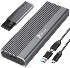 NVME SSD -kotelo PCIe M.2 USB-C 3.2 GEN2 sovitin M2 "Reagle" tasku hinta ja tiedot | Reagle Tietokoneet ja pelaaminen | hobbyhall.fi