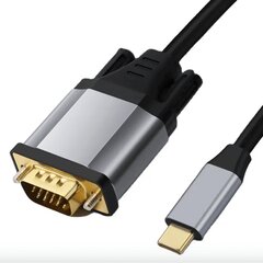 REAGLE USB C - VGA 1,8 m FULL HD D-SUB -kaapeli 1080p USB-C -sovitinkaapeli hinta ja tiedot | Reagle Tietokoneet ja pelaaminen | hobbyhall.fi