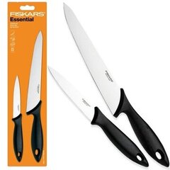 Veitsisarja laatikossa Fiskars Essential 2 kpl. hinta ja tiedot | Veitset ja tarvikkeet | hobbyhall.fi