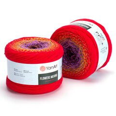 Neulelanka YarnArt Flowers Merino 225g, 590 metriä, väri 541 hinta ja tiedot | YarnArt Koulutarvikkeet | hobbyhall.fi