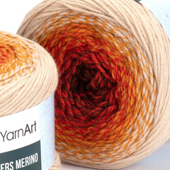 Neulelanka YarnArt Flowers Merino 225g, 590 metriä, väri 542 hinta ja tiedot | YarnArt Koulutarvikkeet | hobbyhall.fi