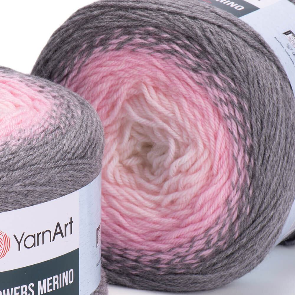 Neulelanka YarnArt Flowers Merino 225g, 590 metriä, väri 544 hinta ja tiedot | Neulomistarvikkeet | hobbyhall.fi