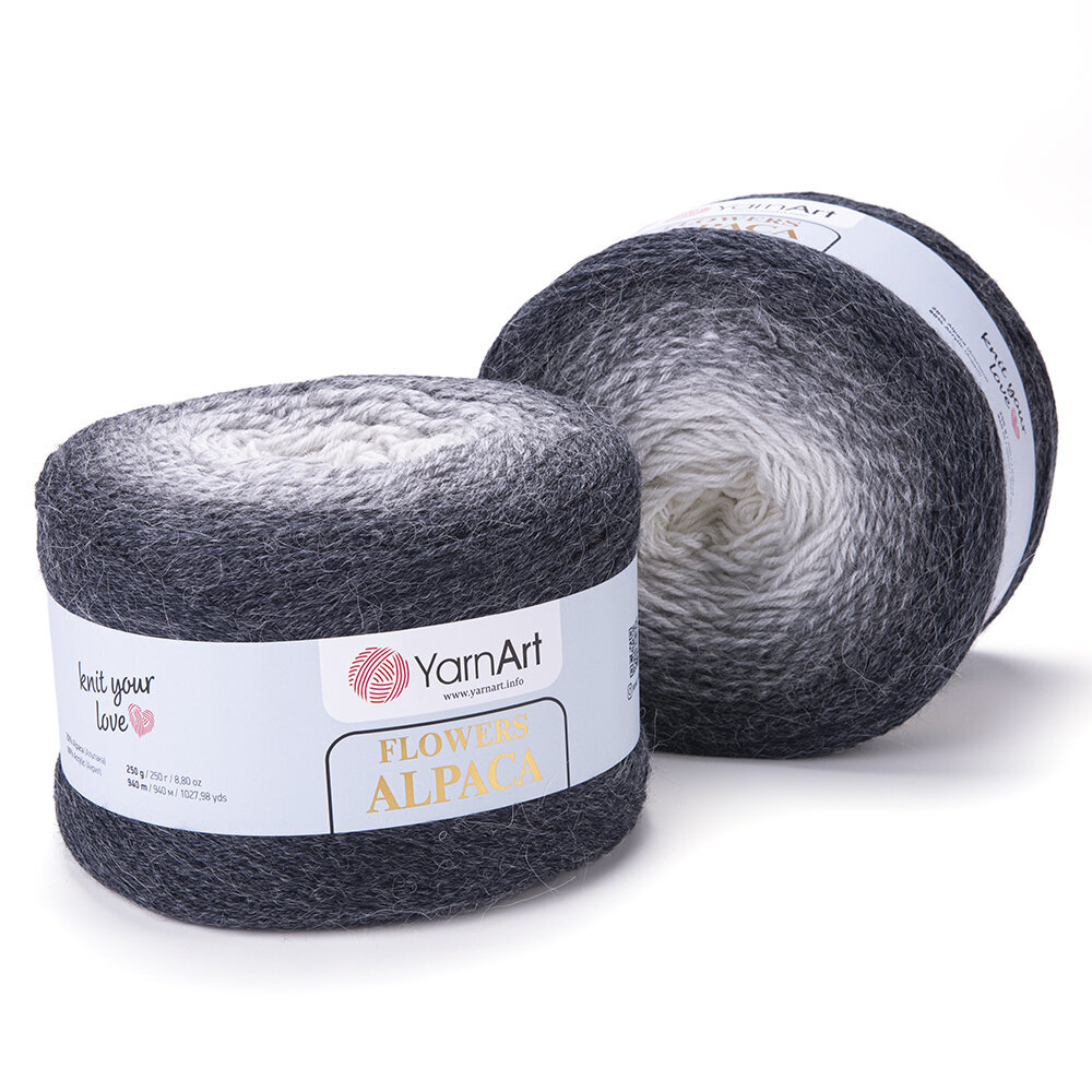 Neulelanka YarnArt Flowers Alpaca 250g, 940 metriä, väri 409 hinta ja tiedot | Neulomistarvikkeet | hobbyhall.fi