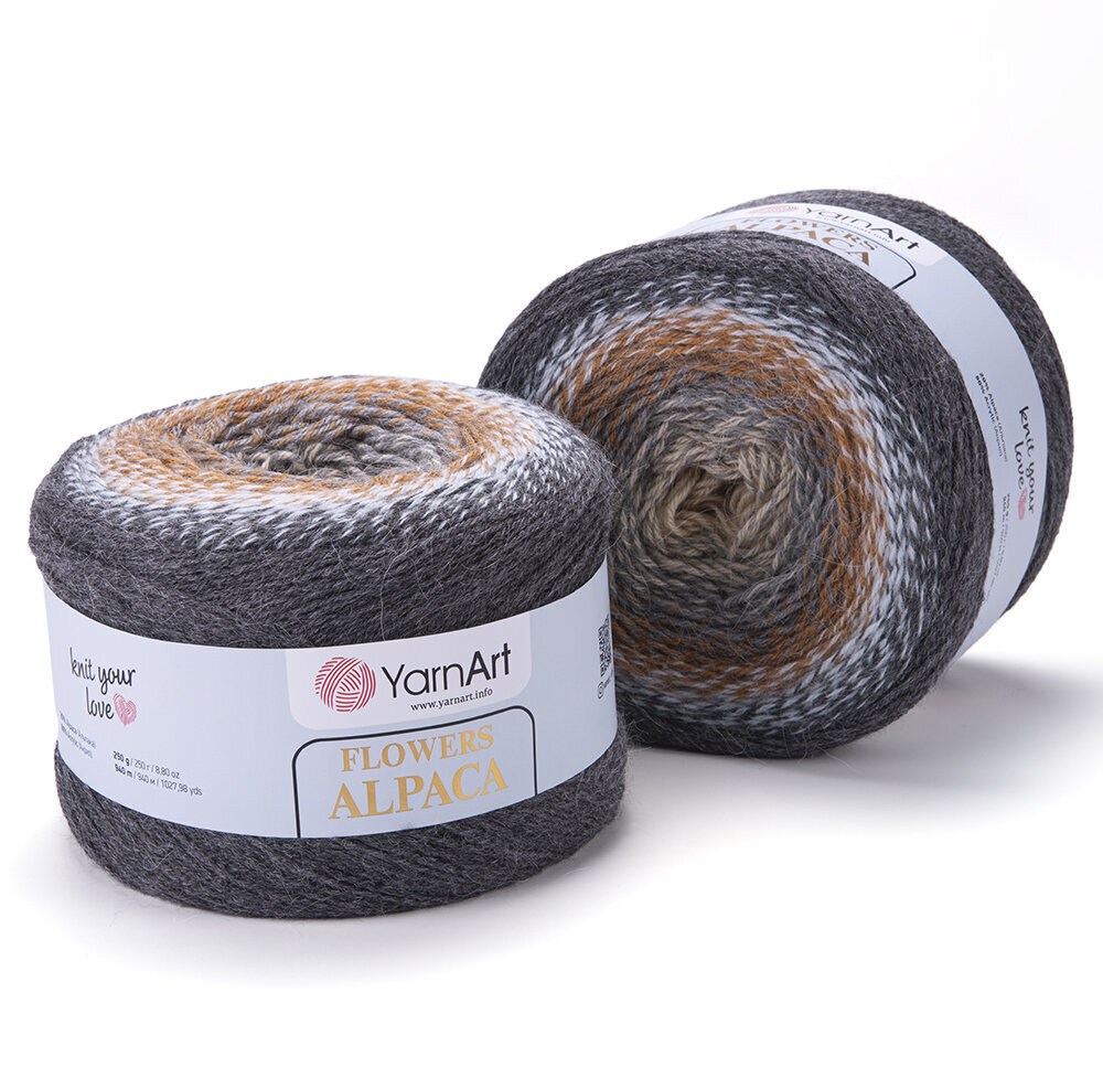 Neulelanka YarnArt Flowers Alpaca 250g, 940 metriä, väri 409 hinta ja tiedot | Neulomistarvikkeet | hobbyhall.fi