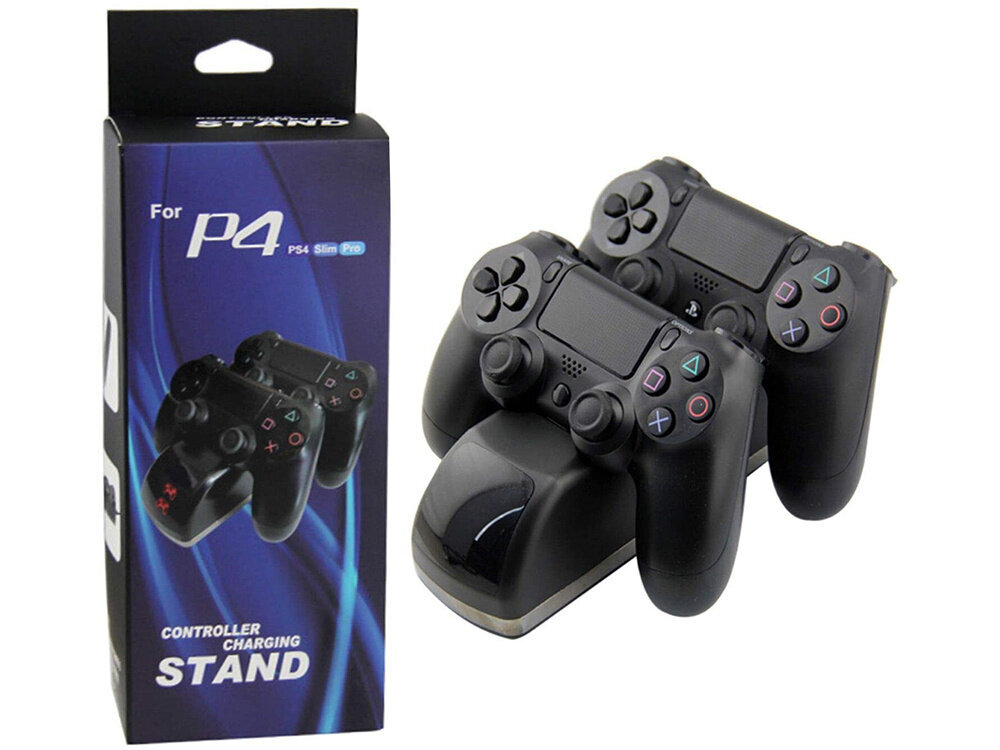 Laturi PS4 pad 2x hinta ja tiedot | Ohjaimet ja lisätarvikkeet | hobbyhall.fi