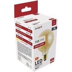 Avide LED-lamppu 7W E27 G95 Amber Dimmable hinta ja tiedot | Lamput | hobbyhall.fi