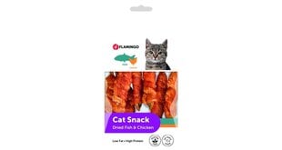 Flamingo Dried Fish & Chicken Snack -herkut kissoille 50g hinta ja tiedot | Kissan herkut | hobbyhall.fi