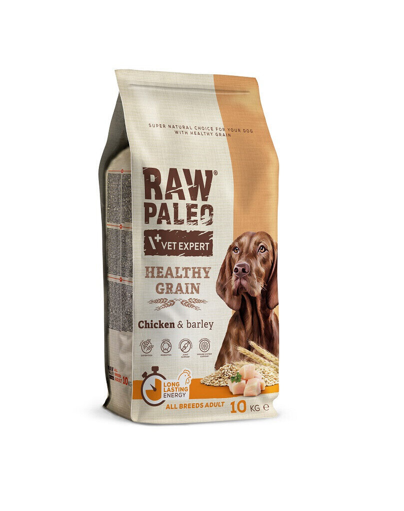 Vet Expert Raw Paleo Heathy Grain Adult, kanaa, 10 kg hinta ja tiedot | Koiran kuivaruoka | hobbyhall.fi