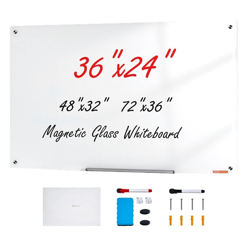 Magnettilasi-taulu Vevor, 90 x 60 cm hinta ja tiedot | Toimistotarvikkeet | hobbyhall.fi