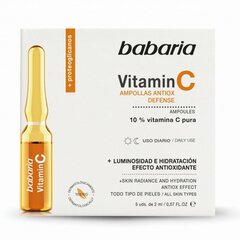 Ampullit Babaria Vitamin C (5 x 2 ml) hinta ja tiedot | Kasvoöljyt ja seerumit | hobbyhall.fi