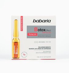 Kasvoampullit Babaria Botox Effect Total Lift Ampoules, 5x2ml hinta ja tiedot | Kasvoöljyt ja seerumit | hobbyhall.fi