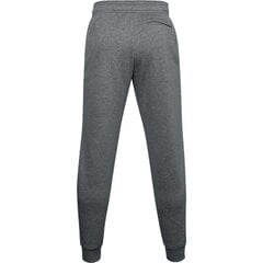 Miesten urheiluhousut Under Armour Rival Fleece 3Logo Jogger Pants M 1357 131 012, harmaa hinta ja tiedot | Miesten urheiluvaatteet | hobbyhall.fi