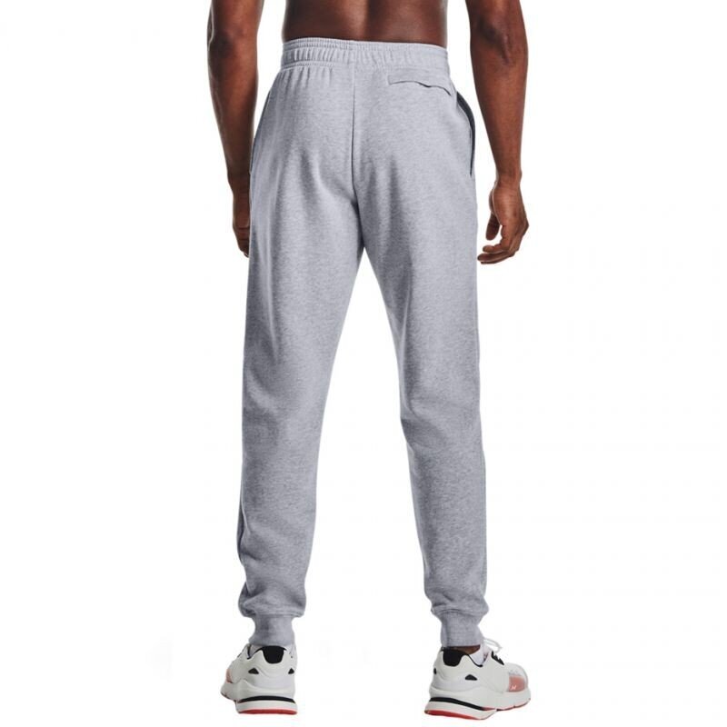 Miesten urheiluhousut Under Armour Rival Fleece Jogger M 1357 128 011, harmaa hinta ja tiedot | Miesten urheiluvaatteet | hobbyhall.fi