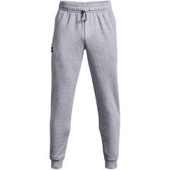 Miesten urheiluhousut Under Armour Rival Fleece Jogger M 1357 128 011, harmaa hinta ja tiedot | Miesten urheiluvaatteet | hobbyhall.fi