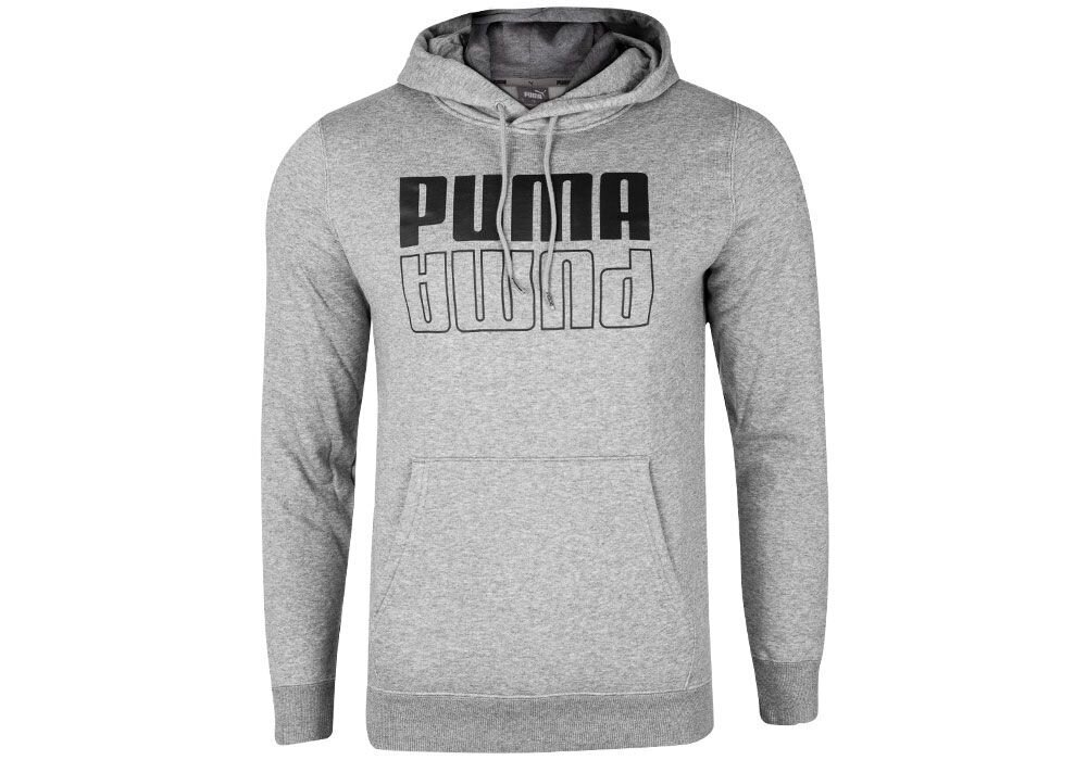 Miesten villapaita Puma Power Hoodie 589409 03 38143, harmaa hinta ja tiedot | Miesten urheiluvaatteet | hobbyhall.fi