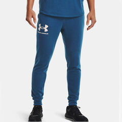 Miesten urheiluhousut Under Armour Rival Terry Jogger Pants M 1361642459, sininen hinta ja tiedot | Miesten urheiluvaatteet | hobbyhall.fi