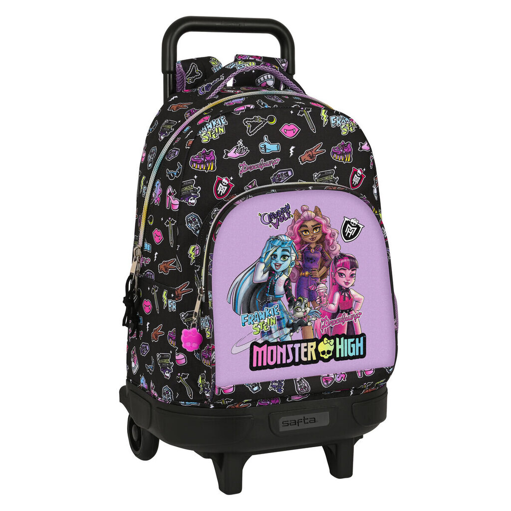 Koulureppu pyörillä Monster High Creep hinta ja tiedot | Koulureput ja -laukut | hobbyhall.fi