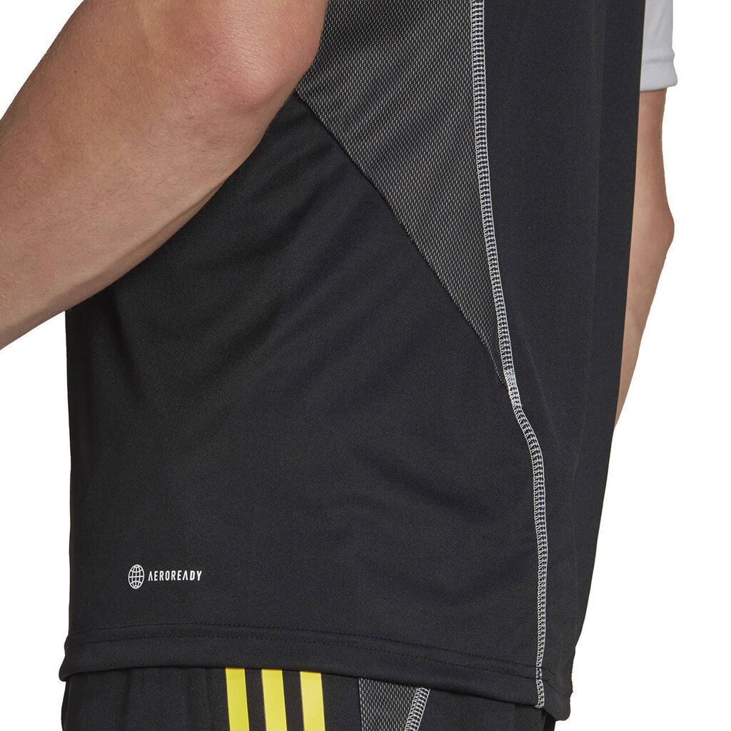 Miesten urheilullinen T-paita Adidas Tiro 23 58771, musta hinta ja tiedot | Miesten urheiluvaatteet | hobbyhall.fi