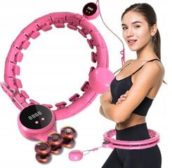 Voimisteluvanne kalorilaskurilla Hikey Hula Hop, 125 cm, pinkki hinta ja tiedot | Hulavanteet | hobbyhall.fi