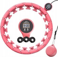 Voimisteluvanne kalorilaskurilla Hikey Hula Hop, 125 cm, pinkki hinta ja tiedot | Hulavanteet | hobbyhall.fi