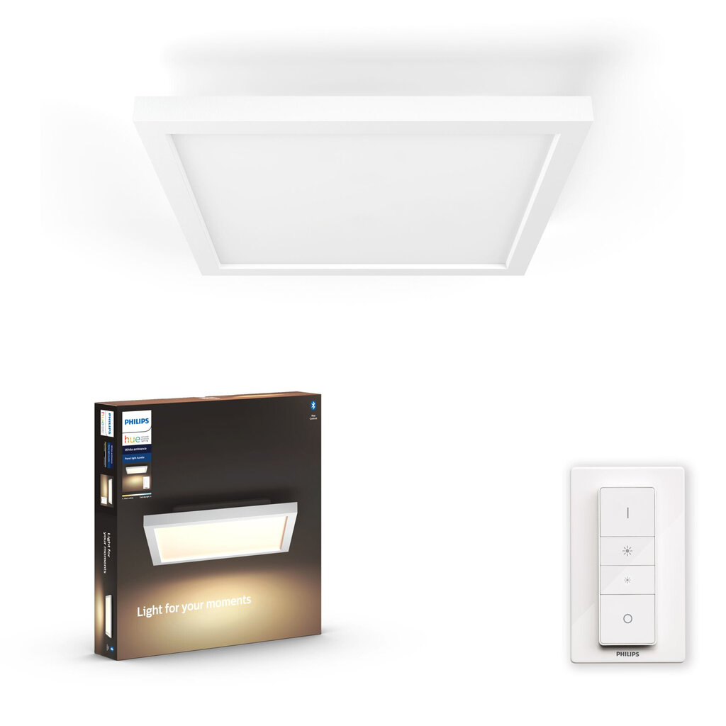 Hue White ambiance Aurelle Square -paneelivalo, Bluetooth, 28W hinta ja tiedot | Kattovalaisimet | hobbyhall.fi