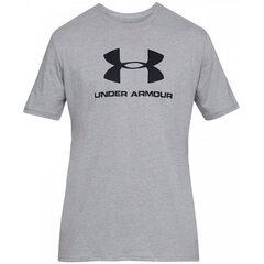 Miesten T-paita Under Armour Sportstyle Logo SS 1329590 036, harmaa hinta ja tiedot | Miesten T-paidat | hobbyhall.fi