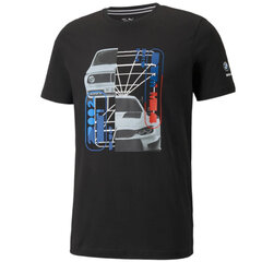 Miesten t-paita Puma BMW Motorsport Graphic Tee M 531194-01, musta hinta ja tiedot | Miesten T-paidat | hobbyhall.fi