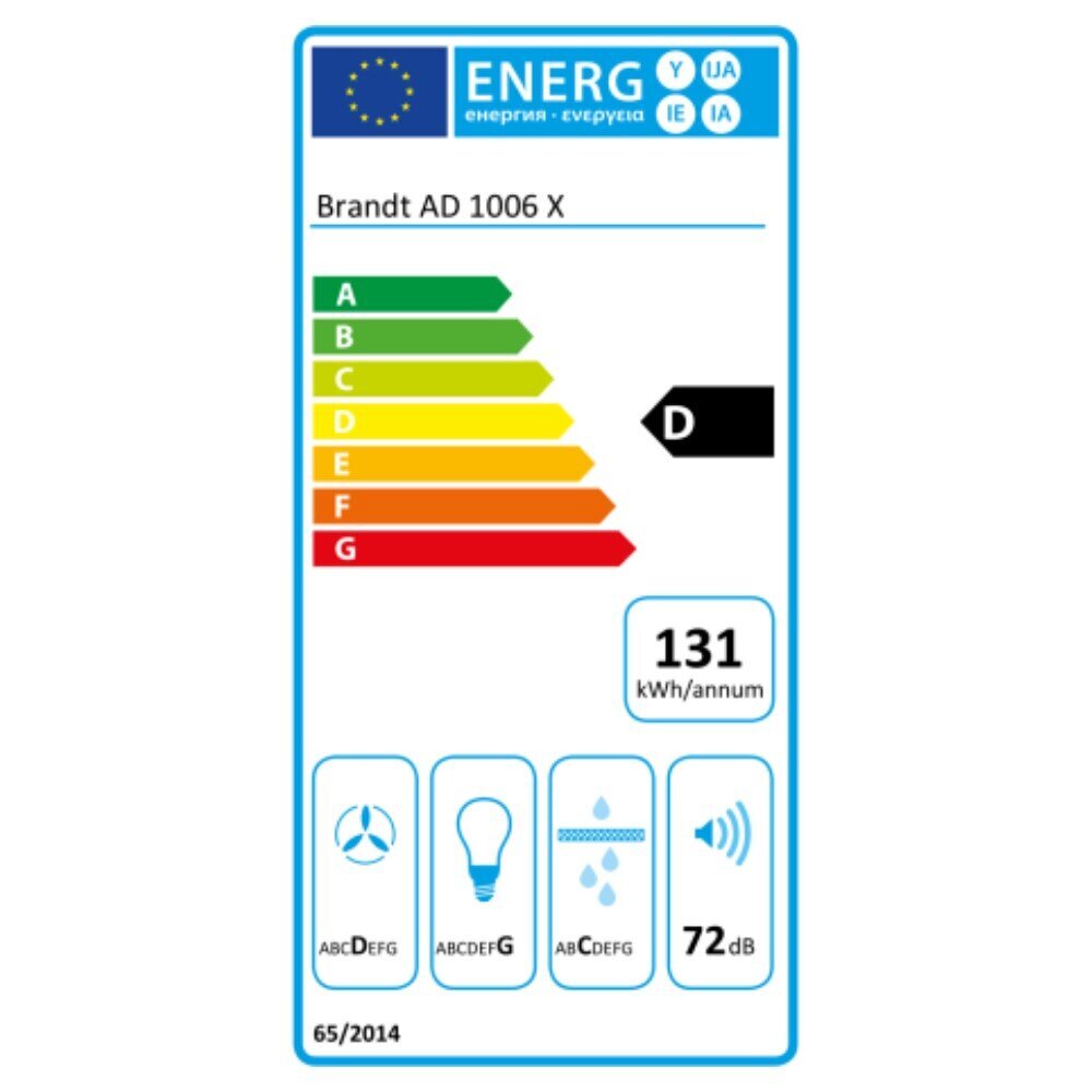 Brandt AD1006X hinta ja tiedot | Liesituulettimet | hobbyhall.fi