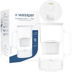 Wessper D2 Borosilicate FutureFlow, 1 kpl. hinta ja tiedot | Veden suodatinkannut ja suodattimet | hobbyhall.fi