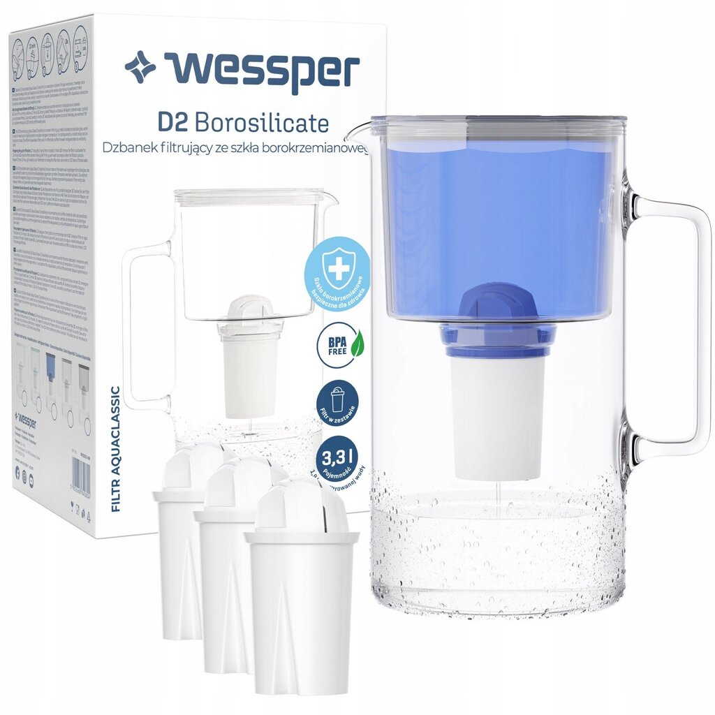 Wessper AquaClassic D2 hinta ja tiedot | Veden suodatinkannut ja suodattimet | hobbyhall.fi