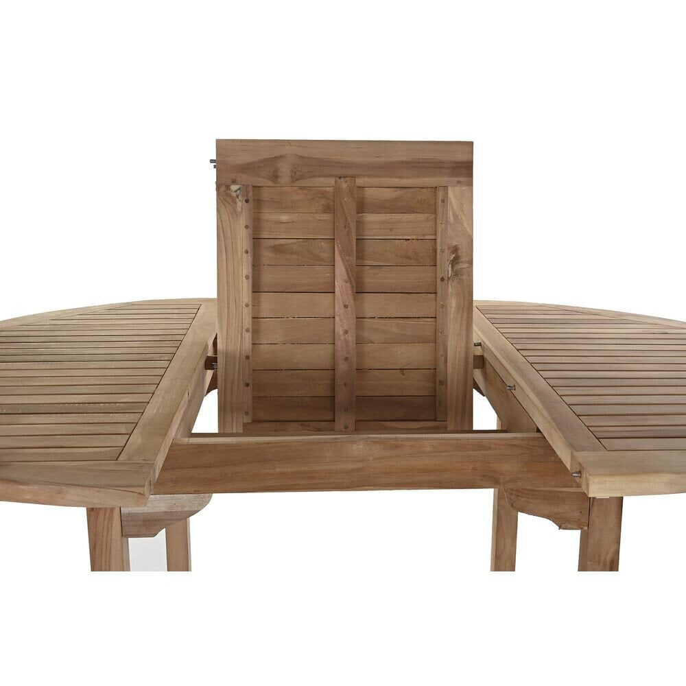 Pöytäsarja ja 4 tuolia DKD Home Decor Green Teak (120 cm) (5 kpl) (120 x 120 x 75 cm) hinta ja tiedot | Ruokailuryhmät | hobbyhall.fi